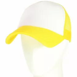 Бейсболка 62017-1 белый-желтый
