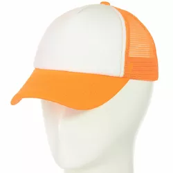 Бейсболка 62017-2 белый-оранжевый