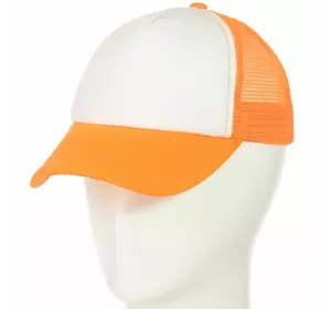 Бейсболка 62017-2 белый-оранжевый