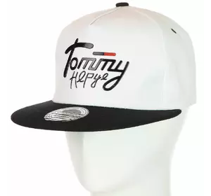 Кепка с прямым козырьком 82017-60 белый-черный Кепка с прямым козырьком 82017-60 белый-черный