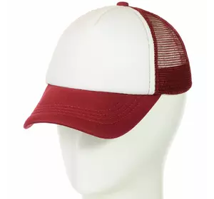 Бейсболка 62017-2 белый-бордовый Бейсболка 62017-2 белый-бордовый