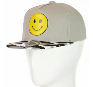 Кепка с прямым козырьком 82017-65 серый Кепка с прямым козырьком 82017-65 серый