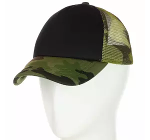 Бейсболка 62017-2 черный-камуфляж Бейсболка 62017-2 черный-камуфляж