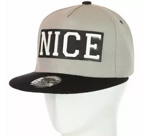 Кепка с прямым козырьком 82017-59 серый-черный Кепка с прямым козырьком 82017-59 серый-черный