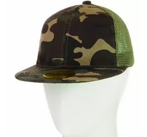 Кепка с прямым козырьком 62017-4 темный-камуфляж Кепка с прямым козырьком 62017-4 темный-камуфляж