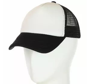 Бейсболка 62017-2 белый-черный Бейсболка 62017-2 белый-черный