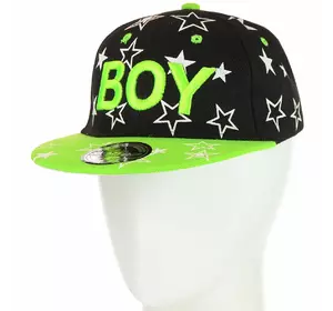 Кепка с прямым козырьком 82017-1 черный-салатовый Кепка с прямым козырьком 82017-1 черный-салатовый